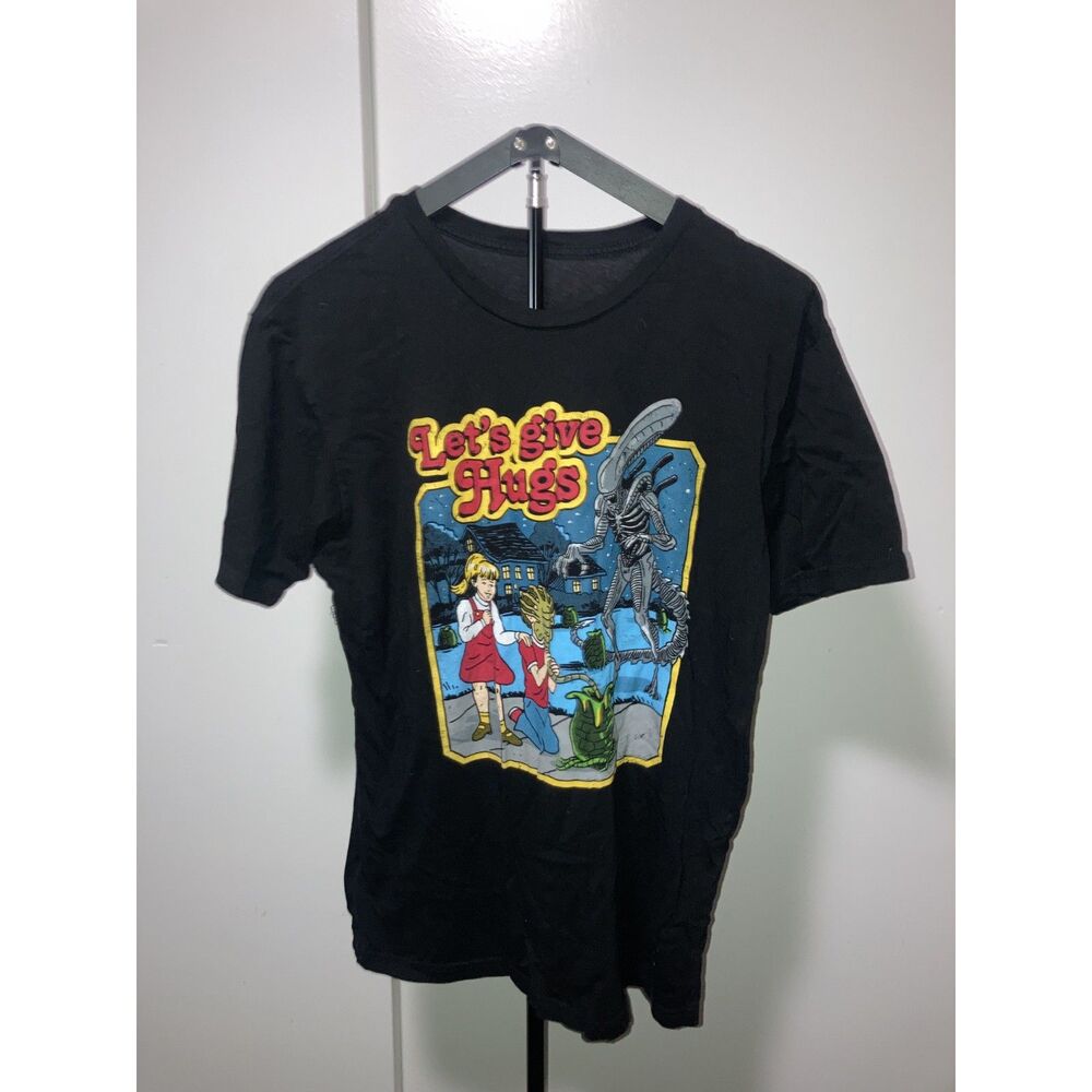 Steven Rhodes Alien Xenomorph "Let's Give Hugs" T-Shirt Size Medium